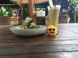 Heerlijke gezonde salade bij Yoga Barn in Ubud